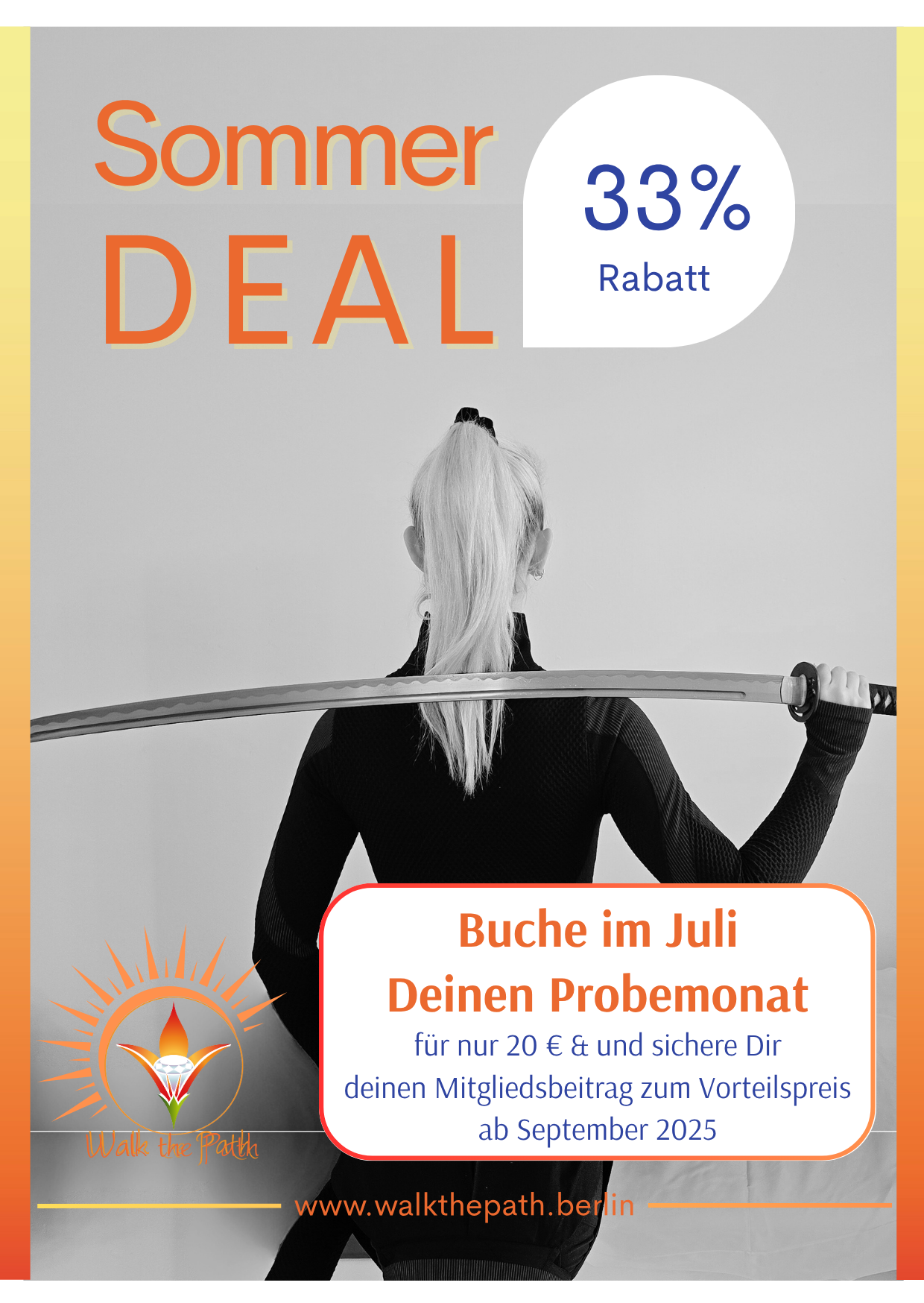 Walk The Path Berlin Sommer Deal 2025 Schwertkampf Kenjutsu 