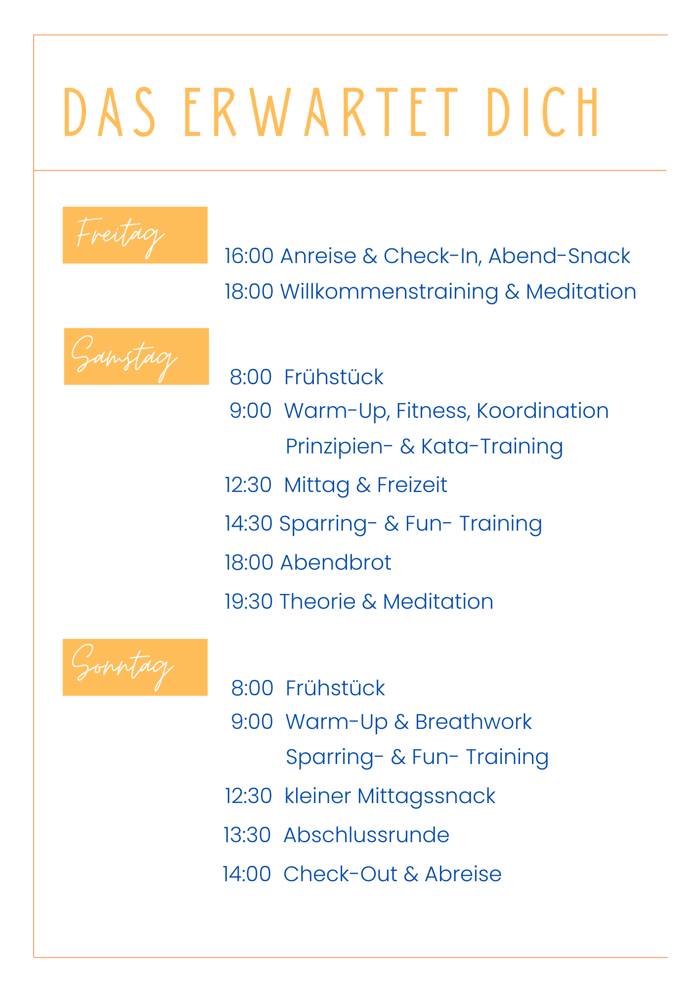 WtP Lehrgang 23 Programm